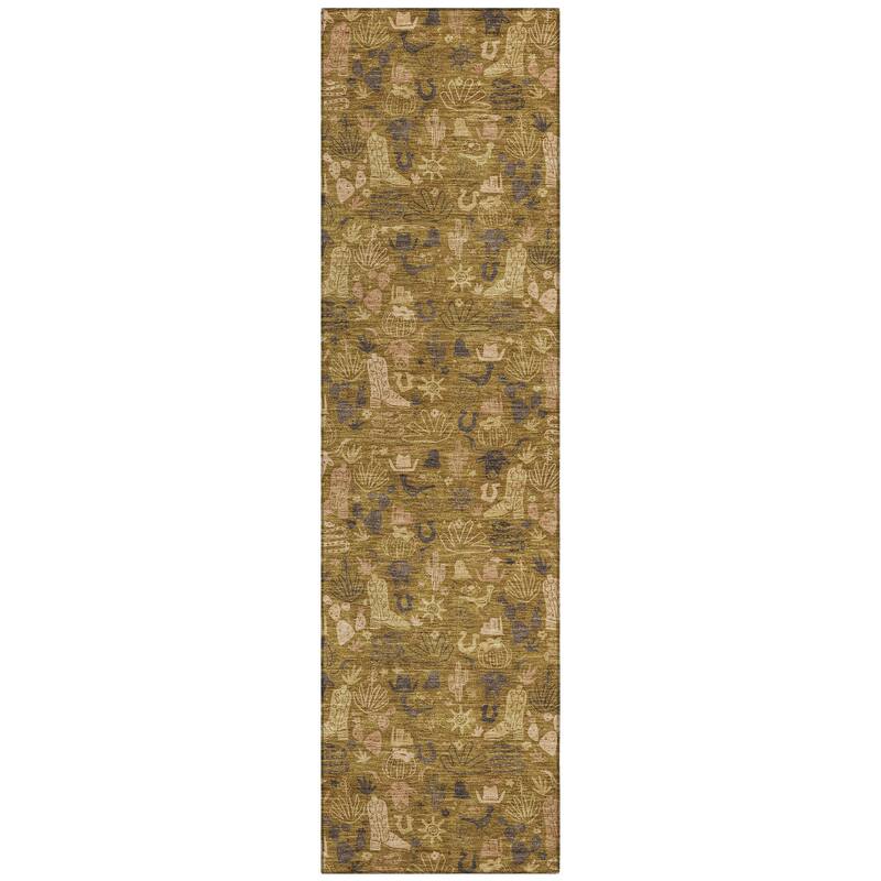 Machine Washable Indoor/ Outdoor Cowboy Dallas Chantille Rug