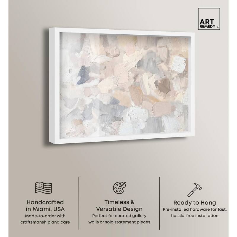 Soft Colors Fade I Shadowbox by Art Remedy