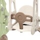 preview thumbnail 21 of 28, Indoor & Outdoor Toddler Freestanding Slide and Swing Set 3 in 1 with Basketball Hoops Combo