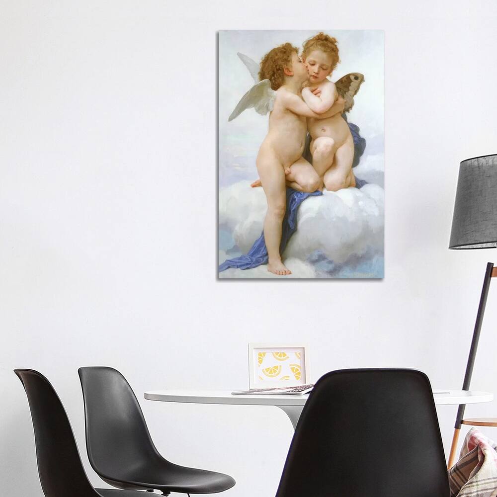 iCanvas "The First Kiss " by William-Adolphe Bouguereau Canvas Print