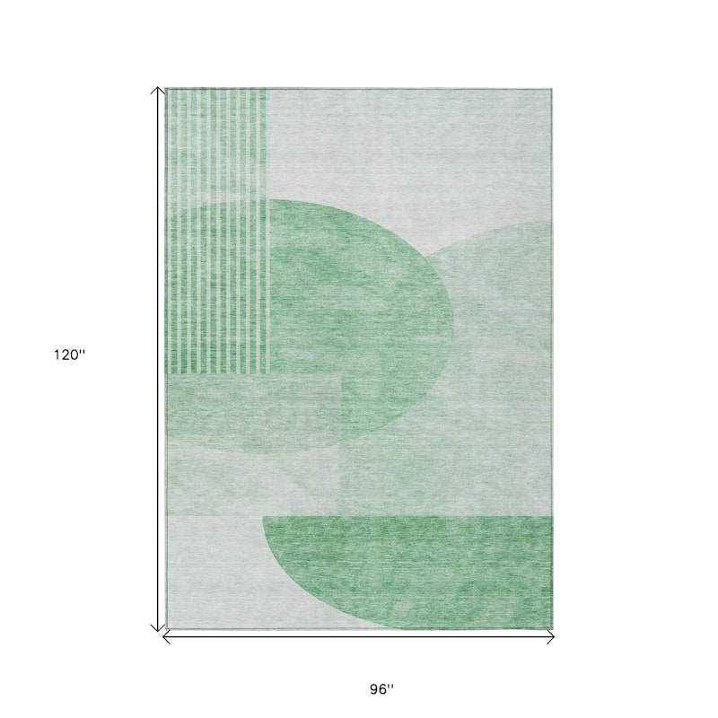 HomeRoots Geometric Transitional Rectangle Outdoor Rug
