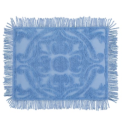 Diana Textured Design Fringe Border Chenille Pillow Sham