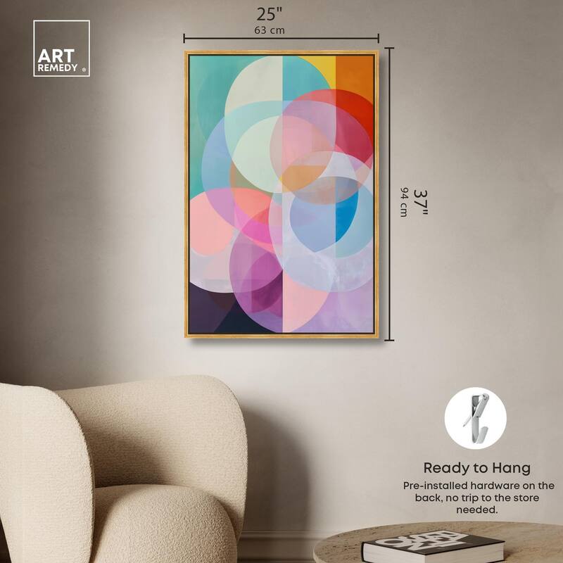 Oneiric Circles II Canvas by Art Remedy