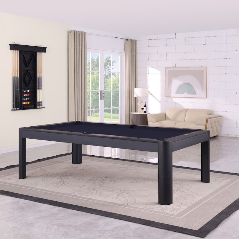 Cadora Duo 7FT Slate Pool Table in Black Ash With Dining top