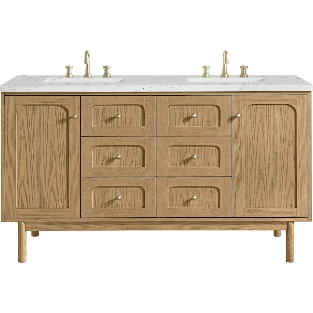 James Martin Vanities 545-V60D-FENC Laurent 60" Wall Mounted or Free