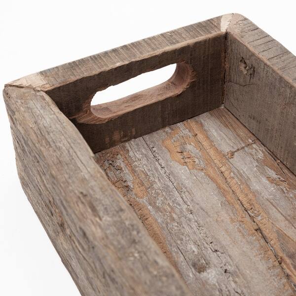 Meduim Natural Brown Reclaimed Wood With Grains And Knots Highlight Tray Meduim Natural Brown Reclaimed Wood With Grains And Knots Highlight Tray