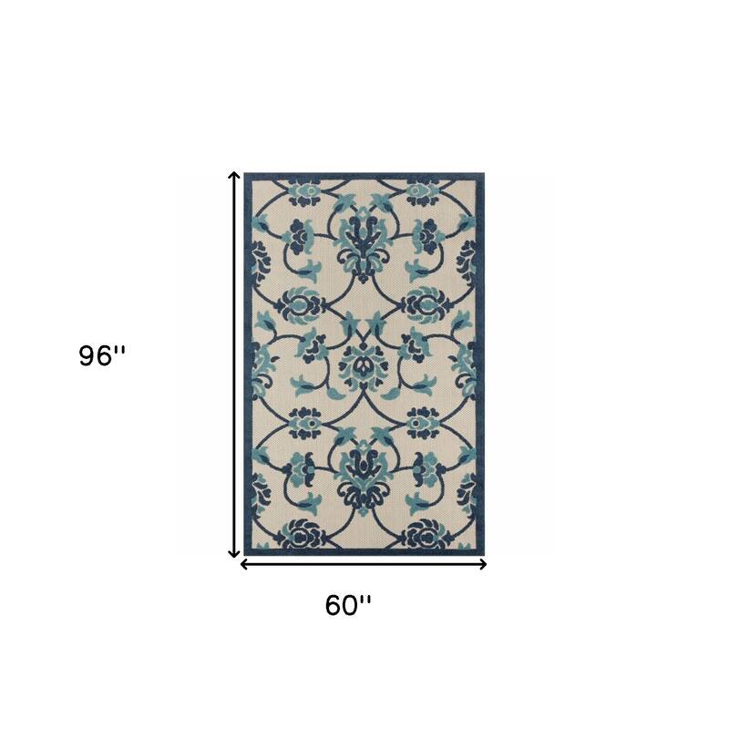 Altosi Botanic Elegance Weather Resistant Timeless Grace Outdoor Rug
