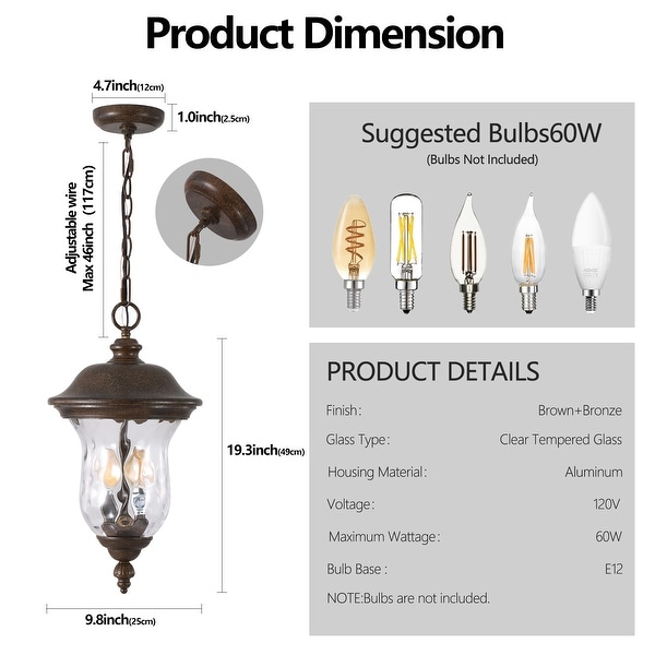 Weatherproof pendant light discount