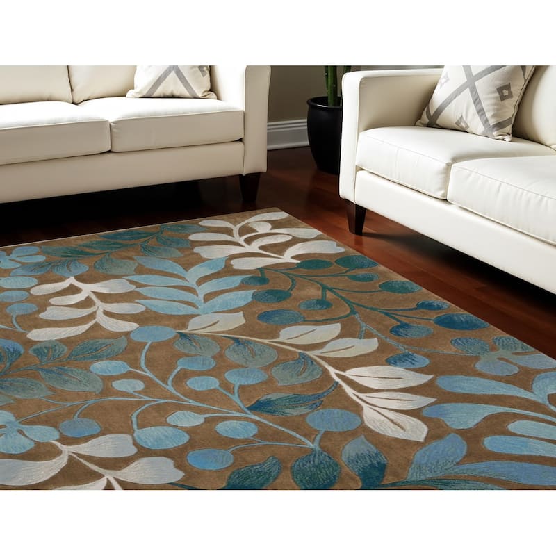 Cebis Stain Resistant Area Rug By HomeRoots - 111' X '87' X '0.5 - 111' X '87' X '0.5 - Oxford Blue - Rectangle