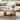 GDFStudio - Contemporary 49.2" Oval Sintered Stone Coffee Table with S-Shaped Stainless Steel Base & Novel-Pattern Top