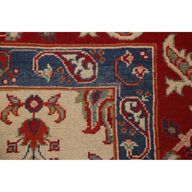 Kazak Oriental Area Rug Handmade Wool Carpet - 6'2" x 9'1"
