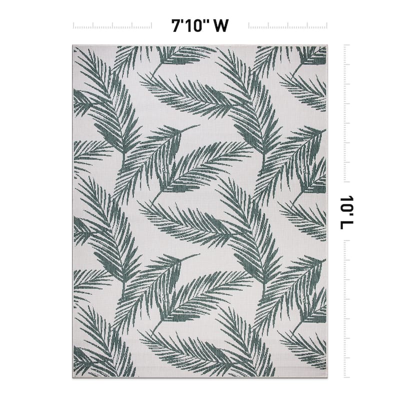 World Rug Gallery Nature Inspired Floral Indoor/Outdoor Area Rug