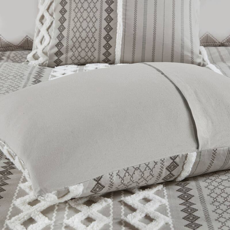 GDF Studio - Imani Cotton Printed Comforter Set with Chenille Detailing