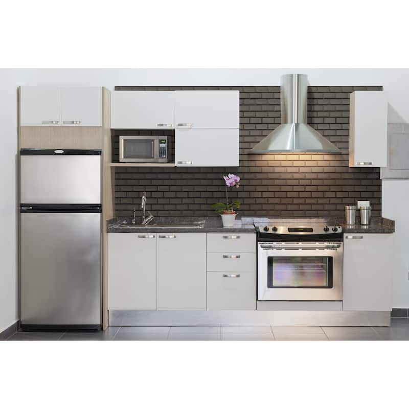 Ackland AKM-G-TA2X4PSW-CA Tactiq - 12" x 12" Glass Brick Wall Mosaic - Brunox