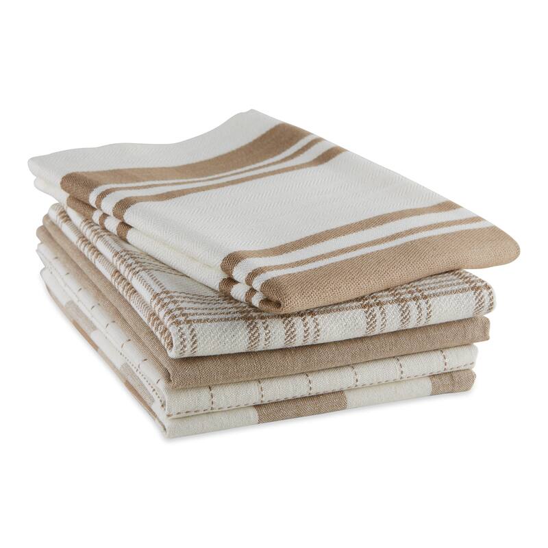 DII Asst Vintage Everyday Dishtowel (Set of 5)