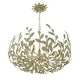 preview thumbnail 4 of 3, Broche 6 Light Champagne Green Tea Chandelier