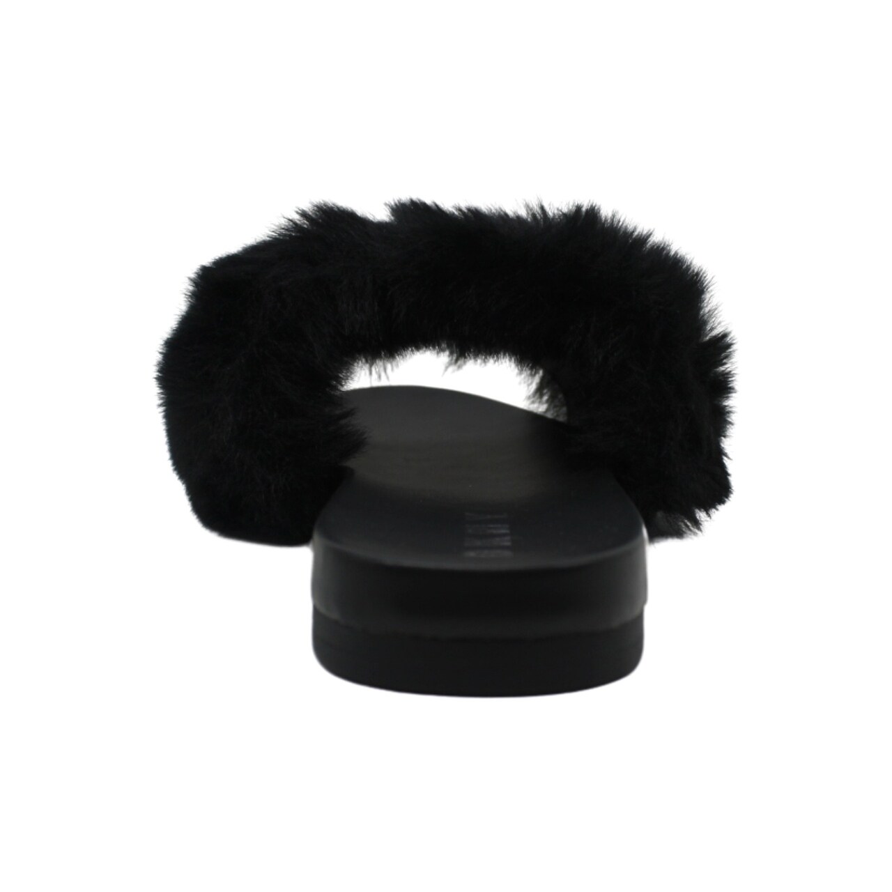 dkny fur slides