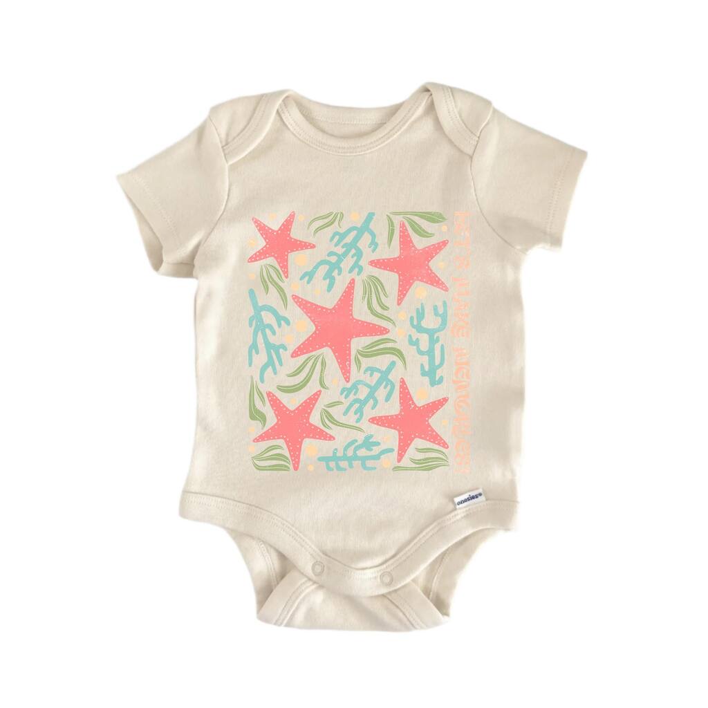 Let's Make Memories Boho Beach Summer - Baby Boy Girl Clothes Infant Bodysuit Funny