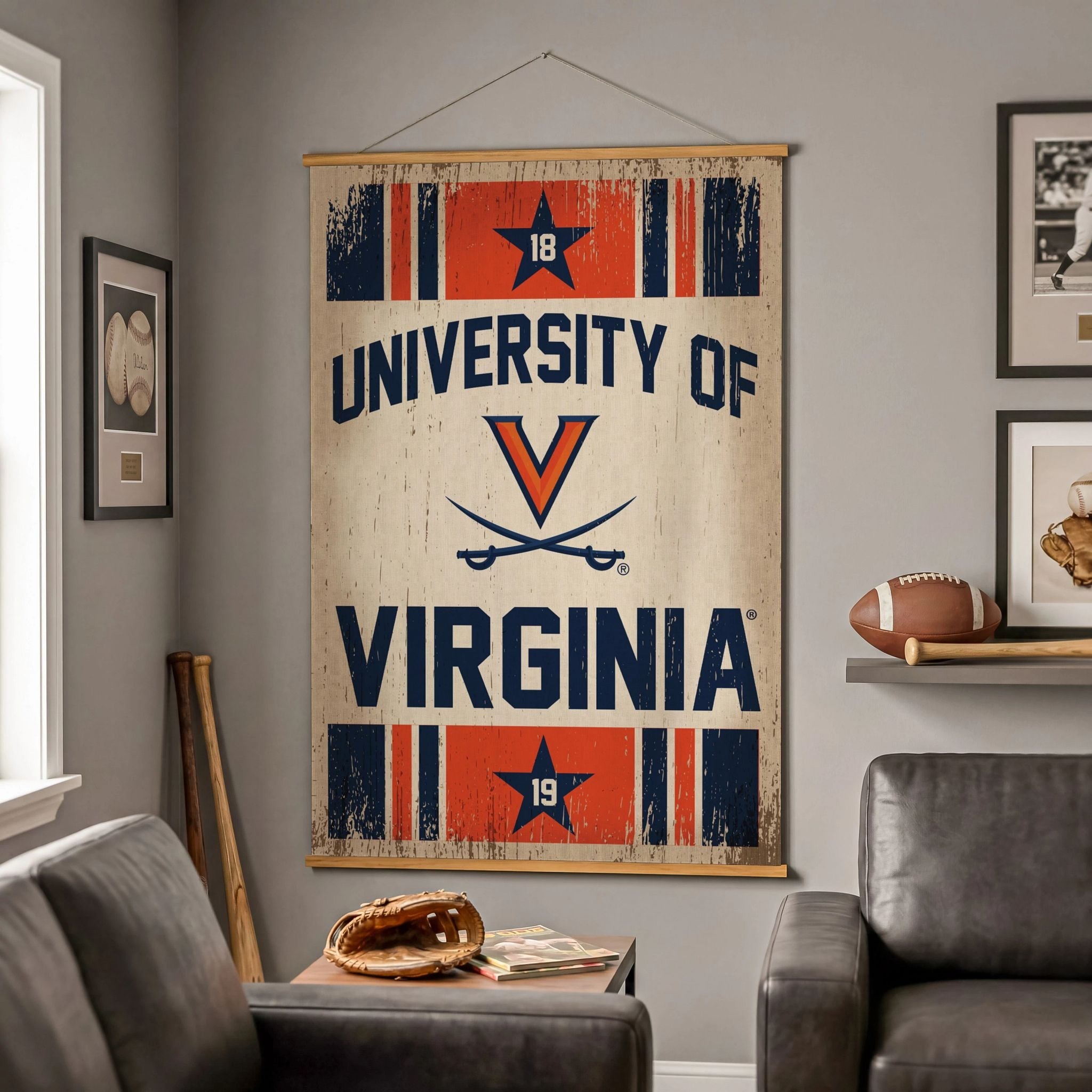 University of Virginia Canvas Wall Tapestry