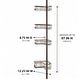 preview thumbnail 30 of 40, Utopia Alley Tension Pole Shower Caddy Corner Organizer, Adjustable with 4 Removable Baskets, 60 to 97 Inch