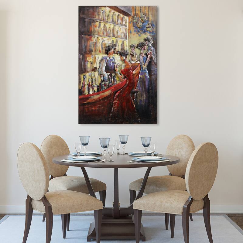 "Tavern" Mixed Media Iron Hand Painted 3D Wall Decor