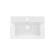 Claire Ceramic Console Sink White Basin Gold Legs