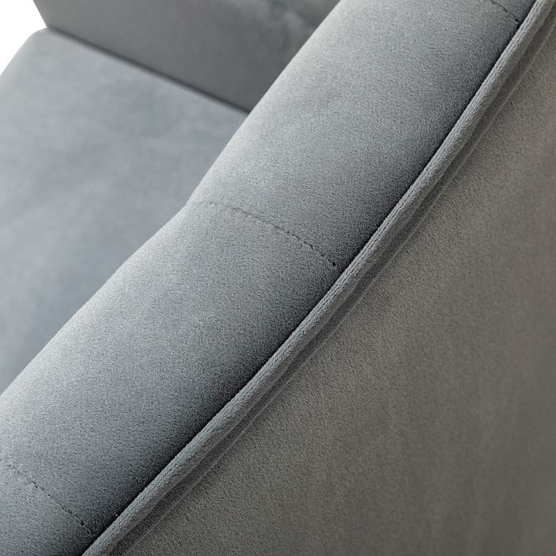 Loreto Modern Tufted Velvet Swivel chair with Adjustable Height Set of 2 by HULALA HOME
