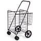 preview thumbnail 1 of 16, Jumbo Basket for Grocery Laundry Travel with Swivel Wheels - 24" x 24" x 40" (L x W x H)