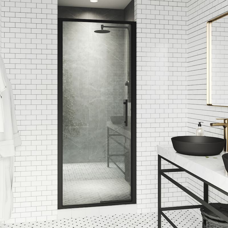 Vigo VG6079CL3276 Astoria 76" High x 32" Wide Pivot Framed Shower Door