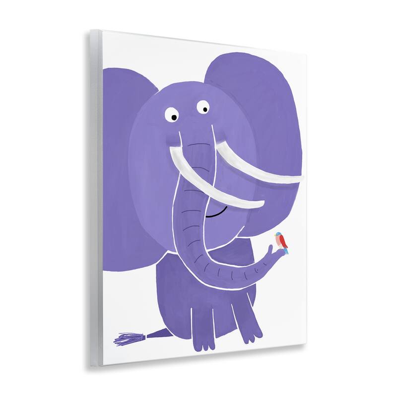 Stupell Elephant & Bird Friends Wall Plaque Art Design By Carla Daly