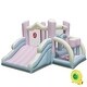 preview thumbnail 2 of 7, Kids Bounce House with Slide and 2 Boxing Columns Bouncy Castle for Party with 480W Blower - Multi - Multi