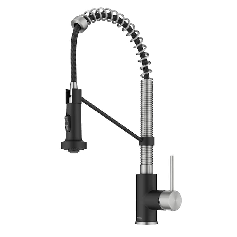 Kraus Bolden 2-Function 1-Handle Commercial Pulldown Kitchen Faucet