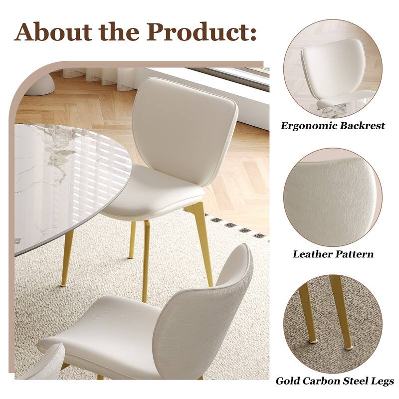 Side Chair Dining Chair Leather Chair Beige Chair Coffee Chair Leisure Chair Lounge Chair Dressing Chair