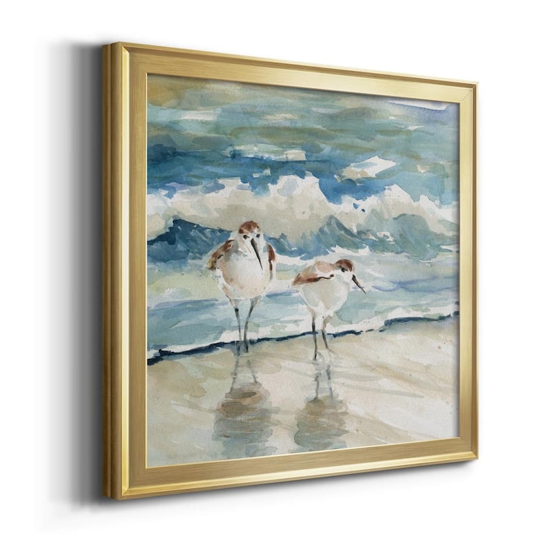 Beach Birds-Premium Framed Canvas - Ready to Hang