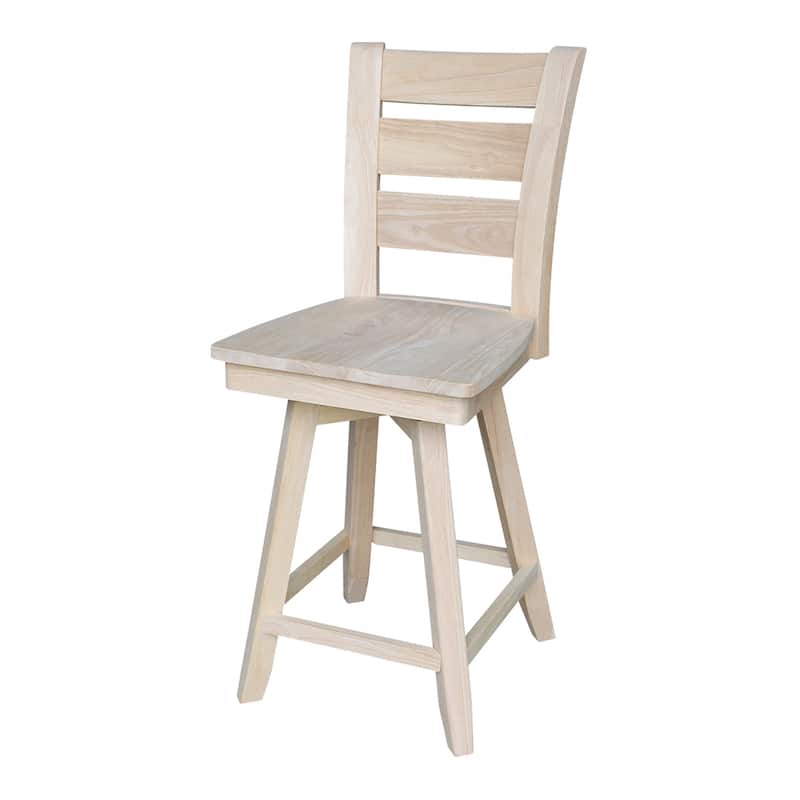 Tuscany Solid Wood Swivel Stool - Counter Height/Counter height/Bar Height
