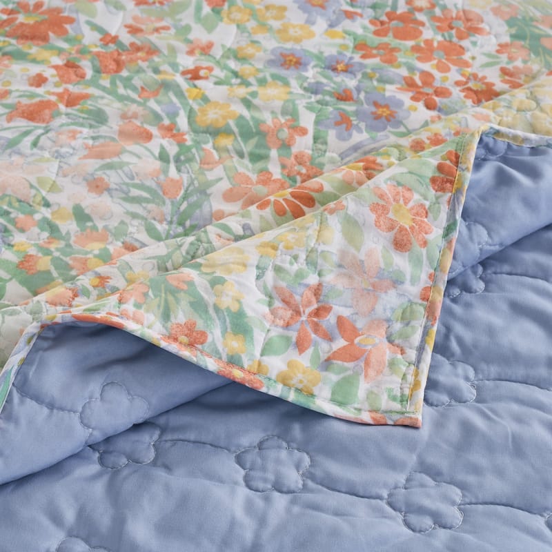 Greenland Home Fashions Alice Modern Floral Quilt Set