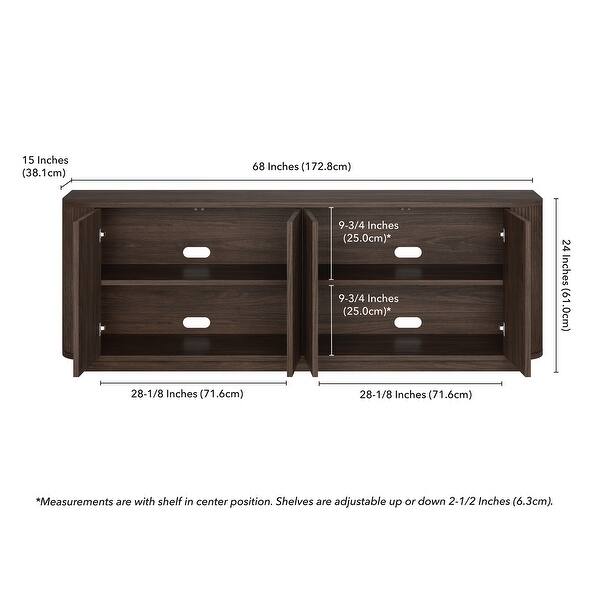 Ganton Stand Canton Rectangular TV Stand for TV's up to 75