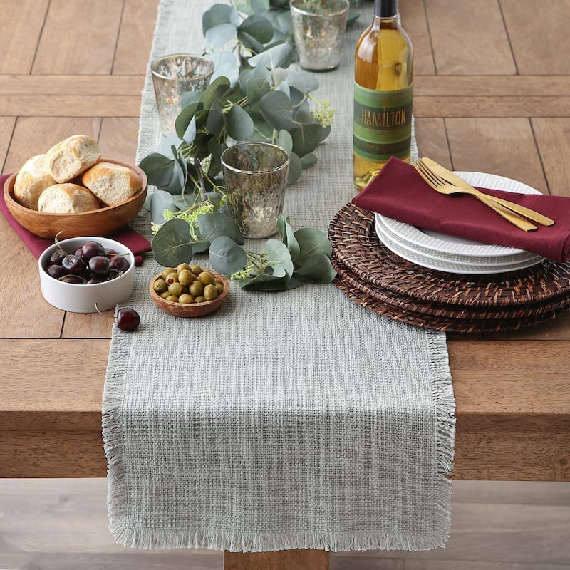 DII Basket Fringe Table Runner
