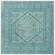 preview thumbnail 128 of 188, SAFAVIEH Adirondack Cheyenne Rustic Oriental Medallion Rug 6' Square - Light Grey/Teal