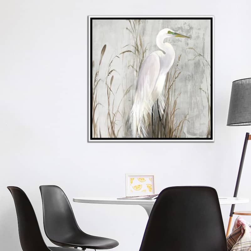 iCanvas "Heron in the Reeds" by Aimee Wilson Framed Canvas Print