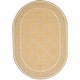 preview thumbnail 64 of 105, SAFAVIEH Handmade Chelsea Kimber Trellis French Country Wool Rug 4'6" x 6'6" Oval - Yellow/Grey - Oval