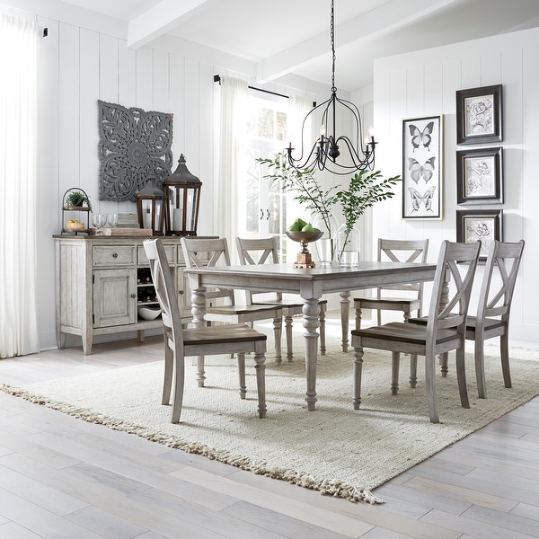 Weathered dining sales table set