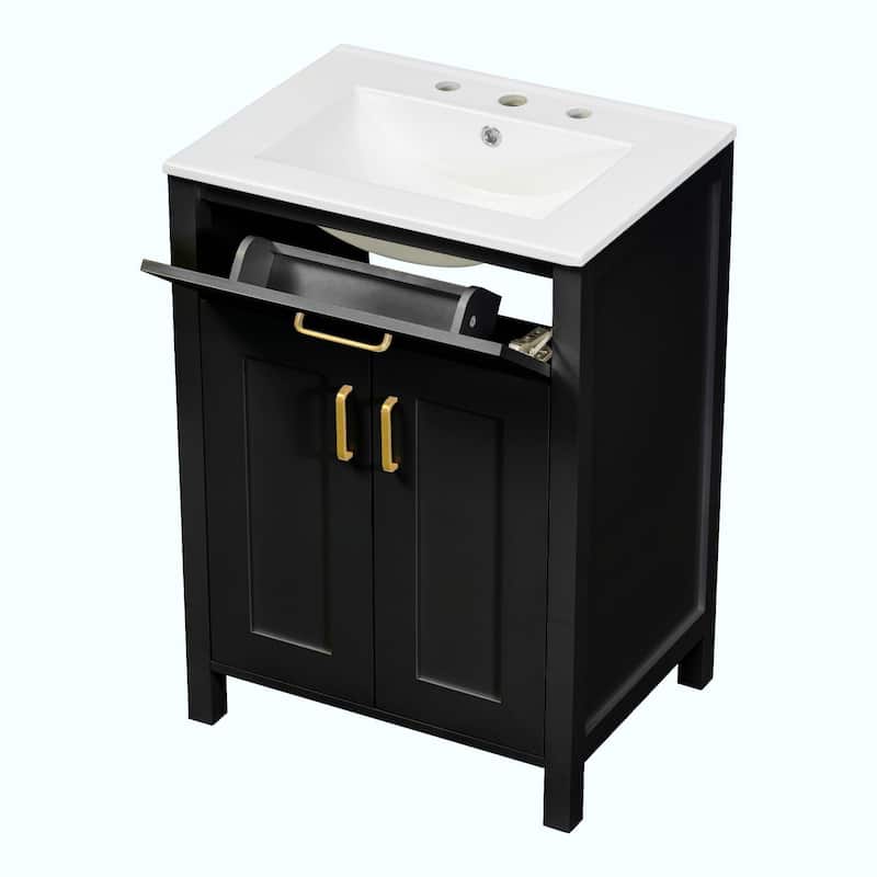 24" Bathroom Vanity Combo with Ceramic Sink