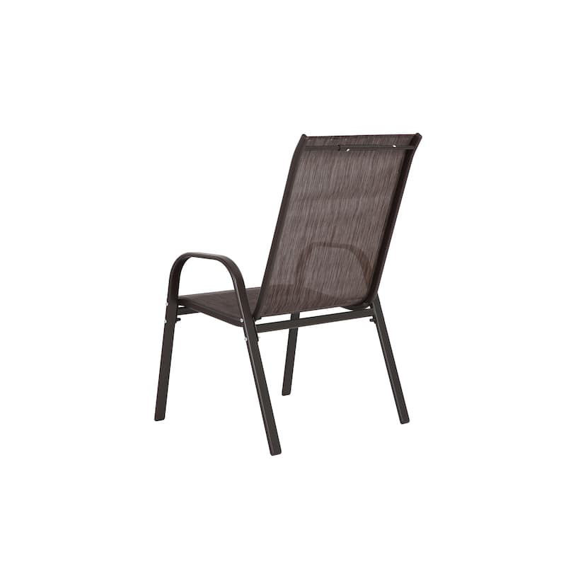 Outdoor Camping Chairs with Breathable Textilene Fabric Set of 2