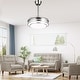 preview thumbnail 8 of 71, Bella Depot 36" Modern Retractable Ceiling Fan with Dimmable Led Light, Remote and APP Control 6-Speed Reversible DC Motor