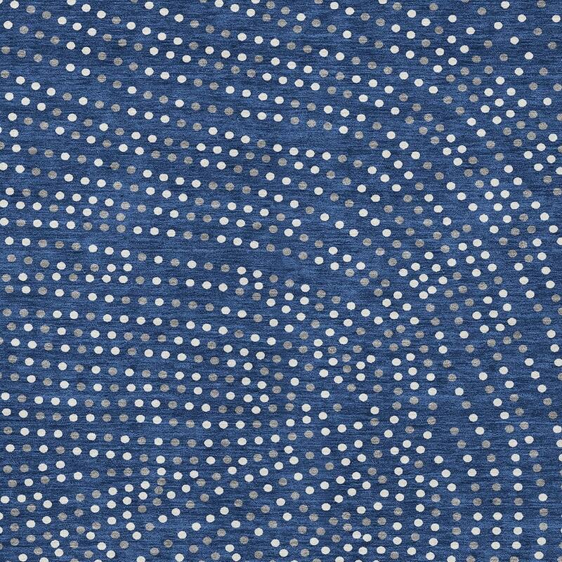 HomeRoots Polka Dot Transitional Rectangle Outdoor Rug