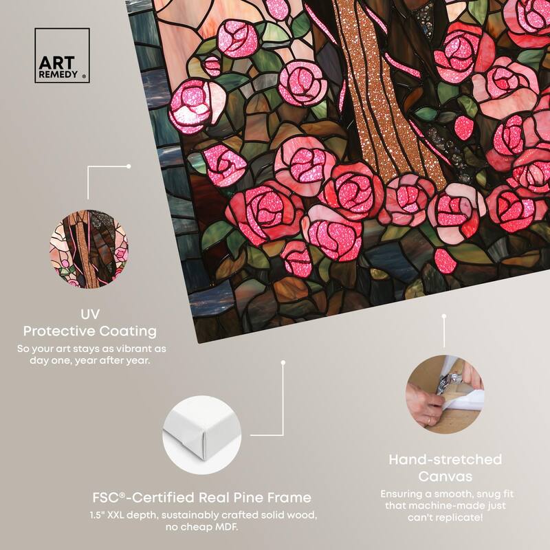 Glass Rosarium Guardian Canvas by Art Remedy, Gallery Wrapped