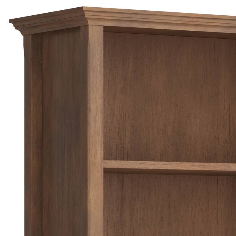 WYNDENHALL Halifax 30" Wide Solid Wood Transitional 5 Shelf Bookcase - 30"w x 14"d x 70" h