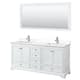 Option White / White Quartz Top / Polished Chrome