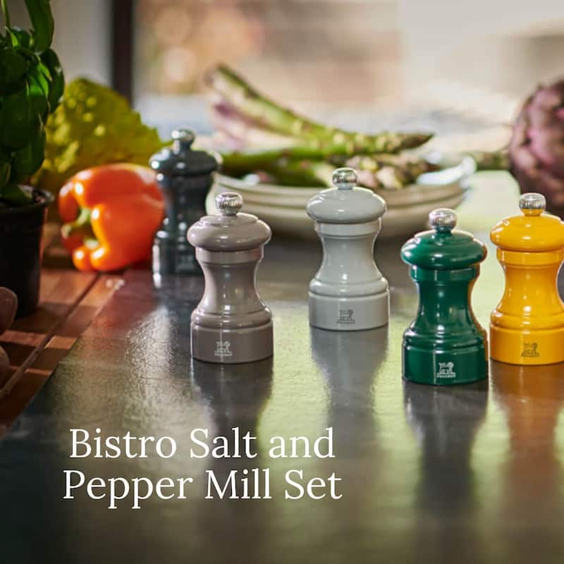 Peugeot Bistro Pepper and Salt Mill Set - 10cm - 4in.